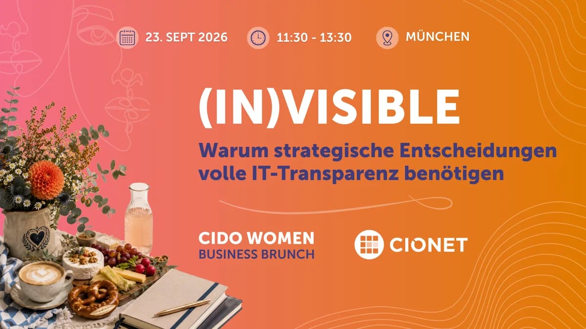 CIDO Women Business Brunch in Munich: How IT Transparency Leads to Better Decisions